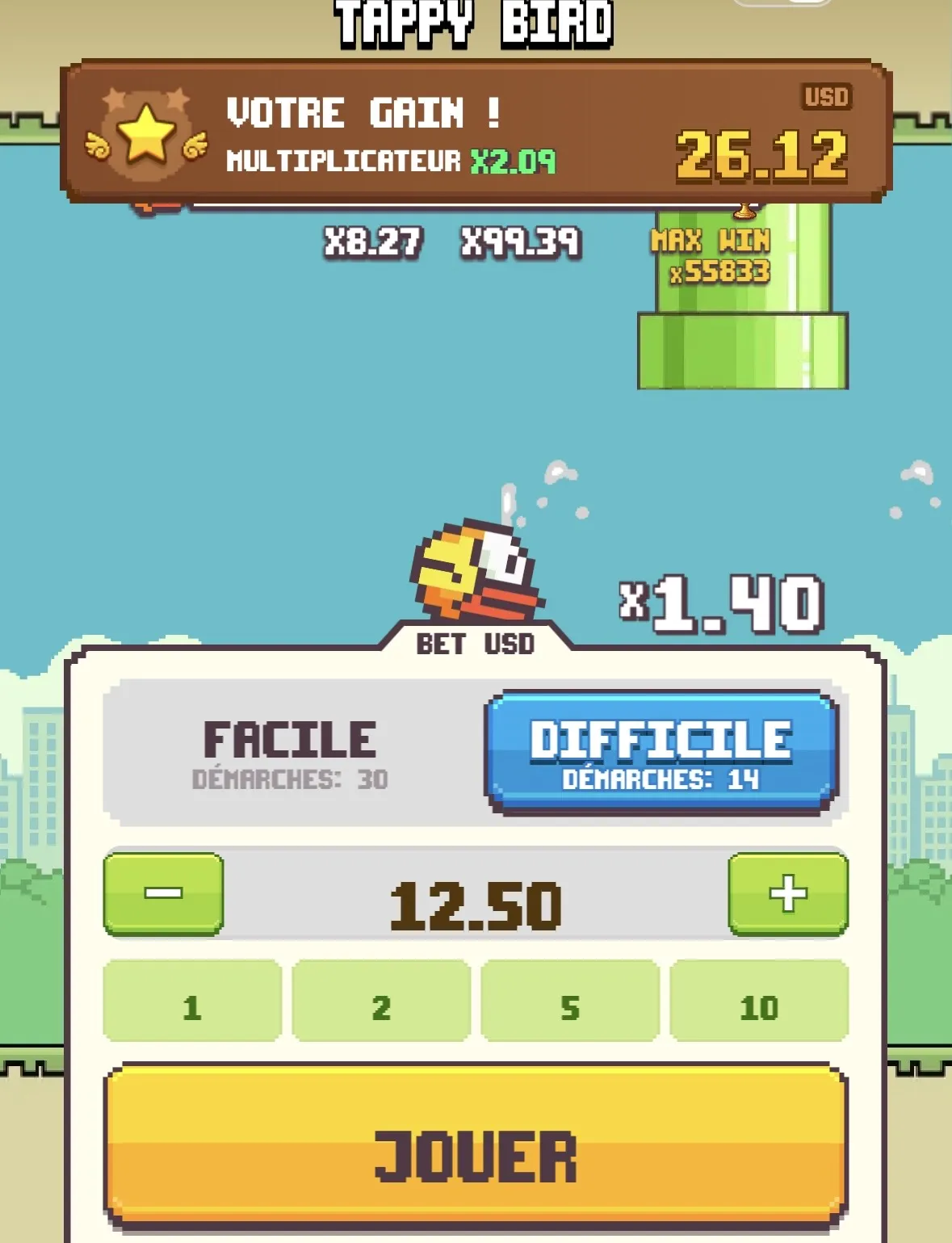 Les caract&eacute;ristiques qui font la singularit&eacute; de Tappy Bird